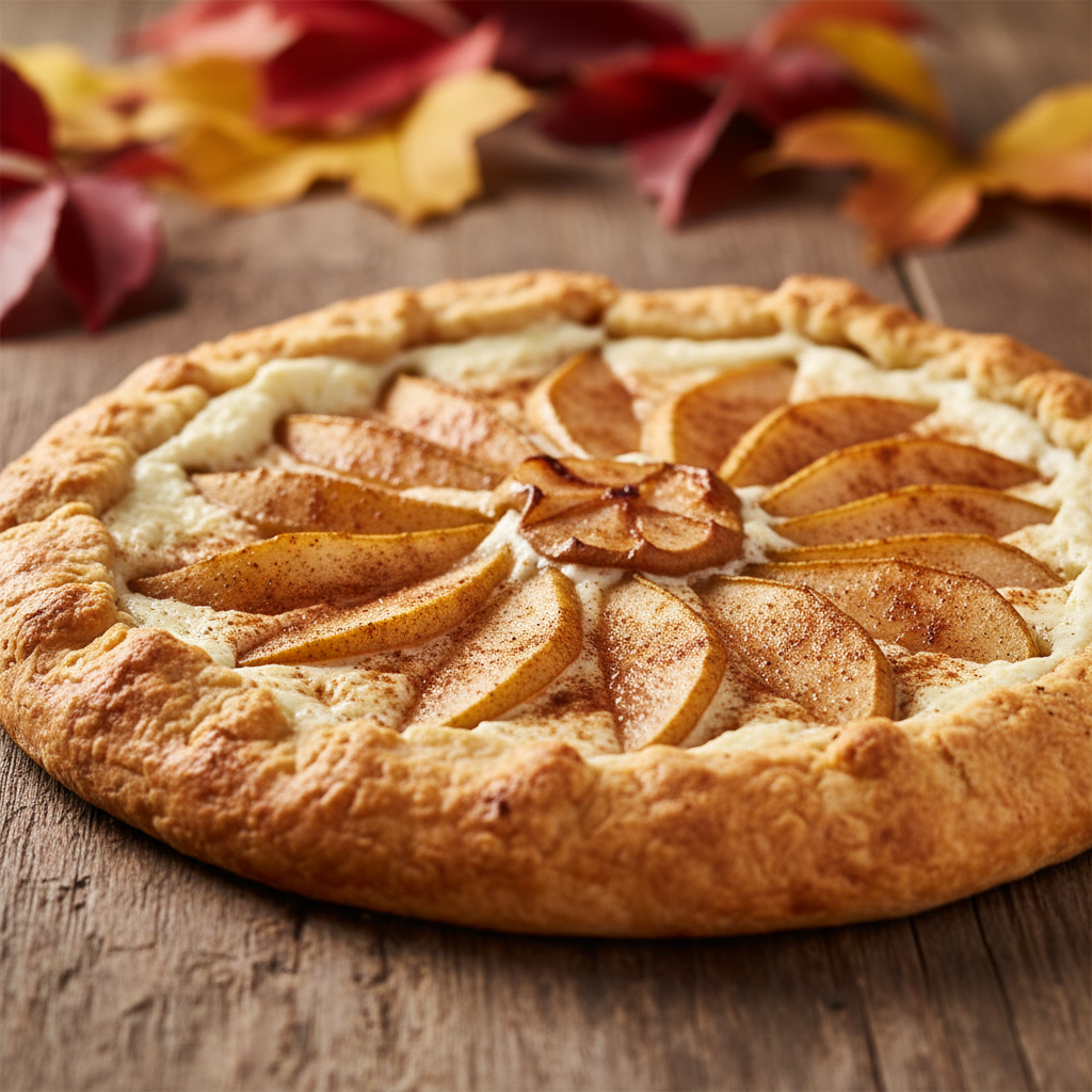 Rudeninė rikota ir kriaušių pyragas (crostata)