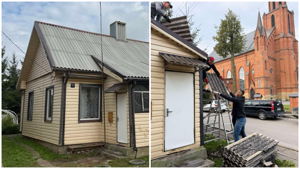 Bendruomeniškumo pamoka: stogą sutvarkė be ilgų procedūrų