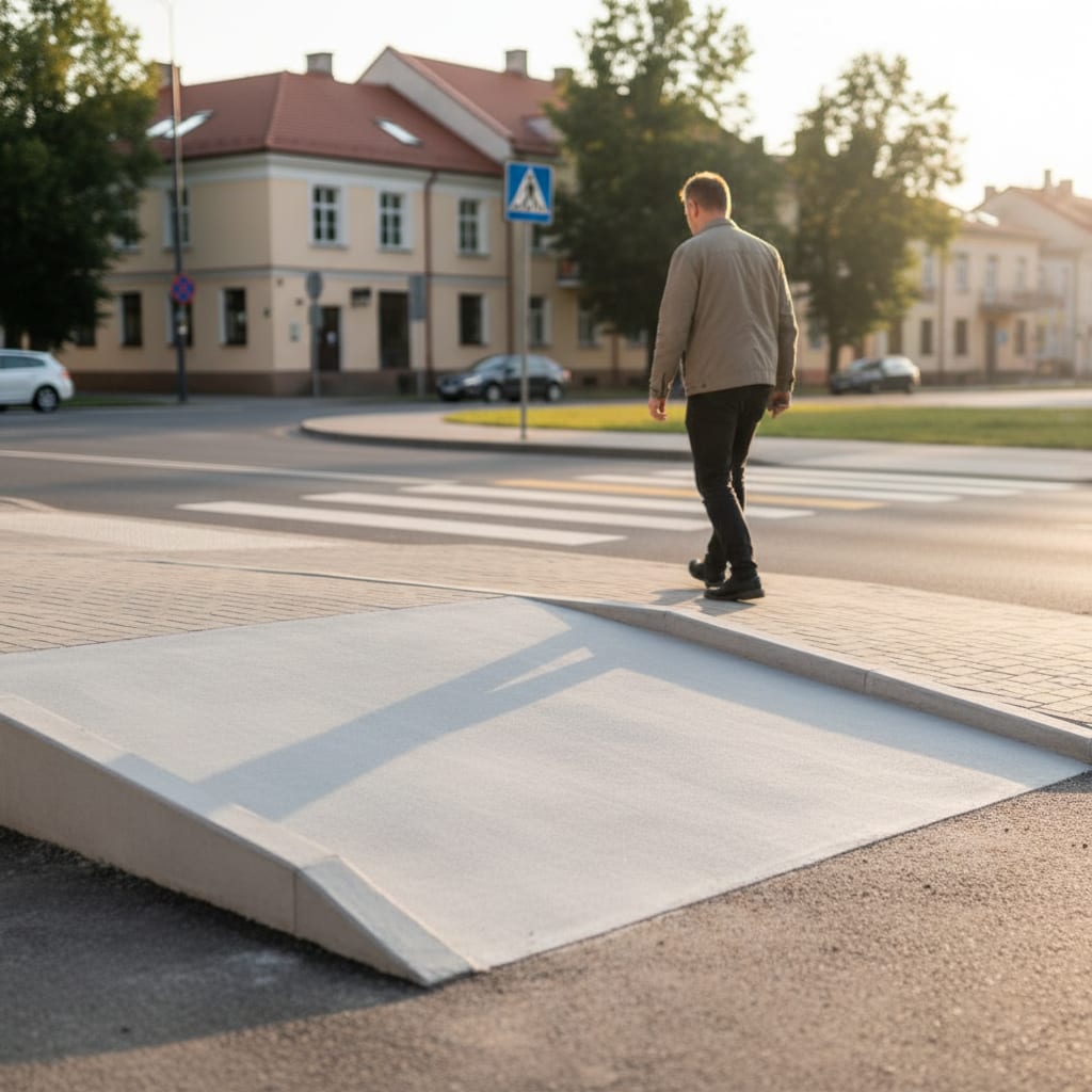 Kėdainiuose įrengiamos nuovažos – viešoji aplinka taps patogesnė gyventojams