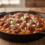 Jaukus jautienos juvetsi su orzo makaronais