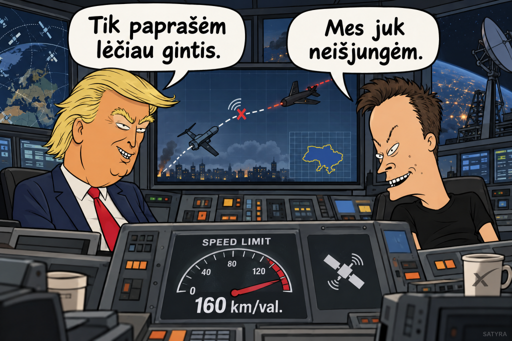 Kaip nušviečiama Trumpo ir Musko diskusija apie Ukrainą