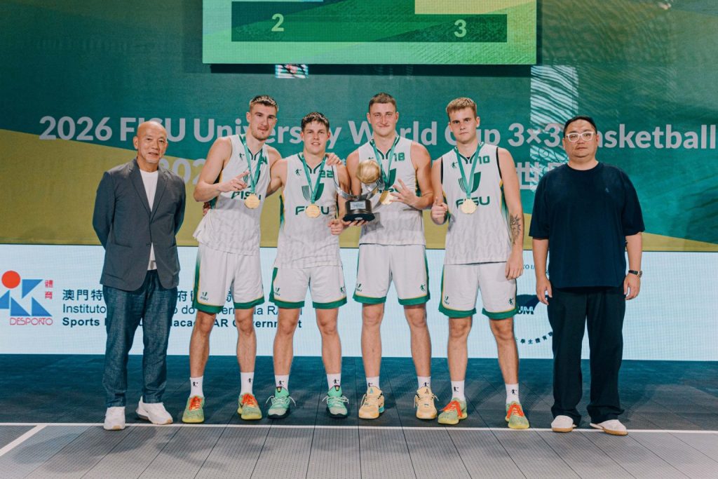 VDU studentai vėl 3×3 krepšinio pasaulio čempionai