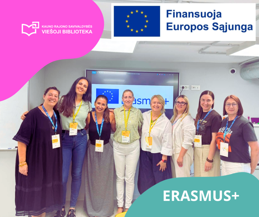 „Erasmus+“ projektas atveria naujas galimybes Kauno rajono savivaldybės viešosios bibliotekos lankytojams