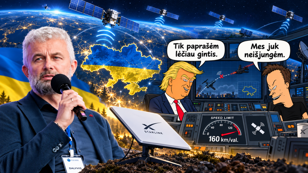 Jasiukevičius: apie Ukrainą ir „Starlink”